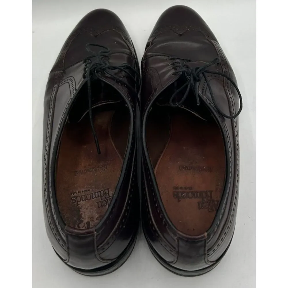 Allen Edmonds Richmond 8477 Longwing Wingtip Burgundy Oxford Size 9D‎